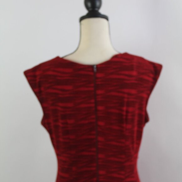 Gibby Skye Red Cocktail Dress - Size 14 - Picture 7 of 10